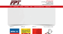 Desktop Screenshot of fireprotectiontesting.com