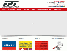 Tablet Screenshot of fireprotectiontesting.com